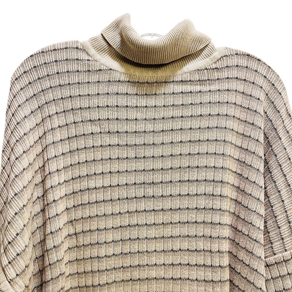Tricots St. Raphael Vintage Striped Turtle Neck Sweater Size X-Large